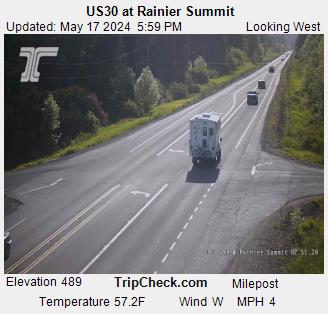 Traffic Cam US 30 at Rainier Summit